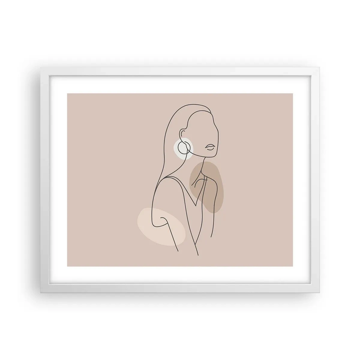 Plakat w białej ramie - Ikona dziewczęcości - 50x40 cm