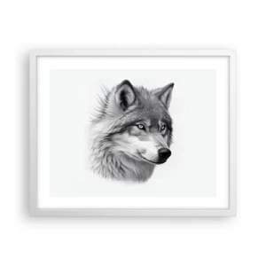 Plakat w białej ramie - Alfa – bez wątpienia - 50x40 cm