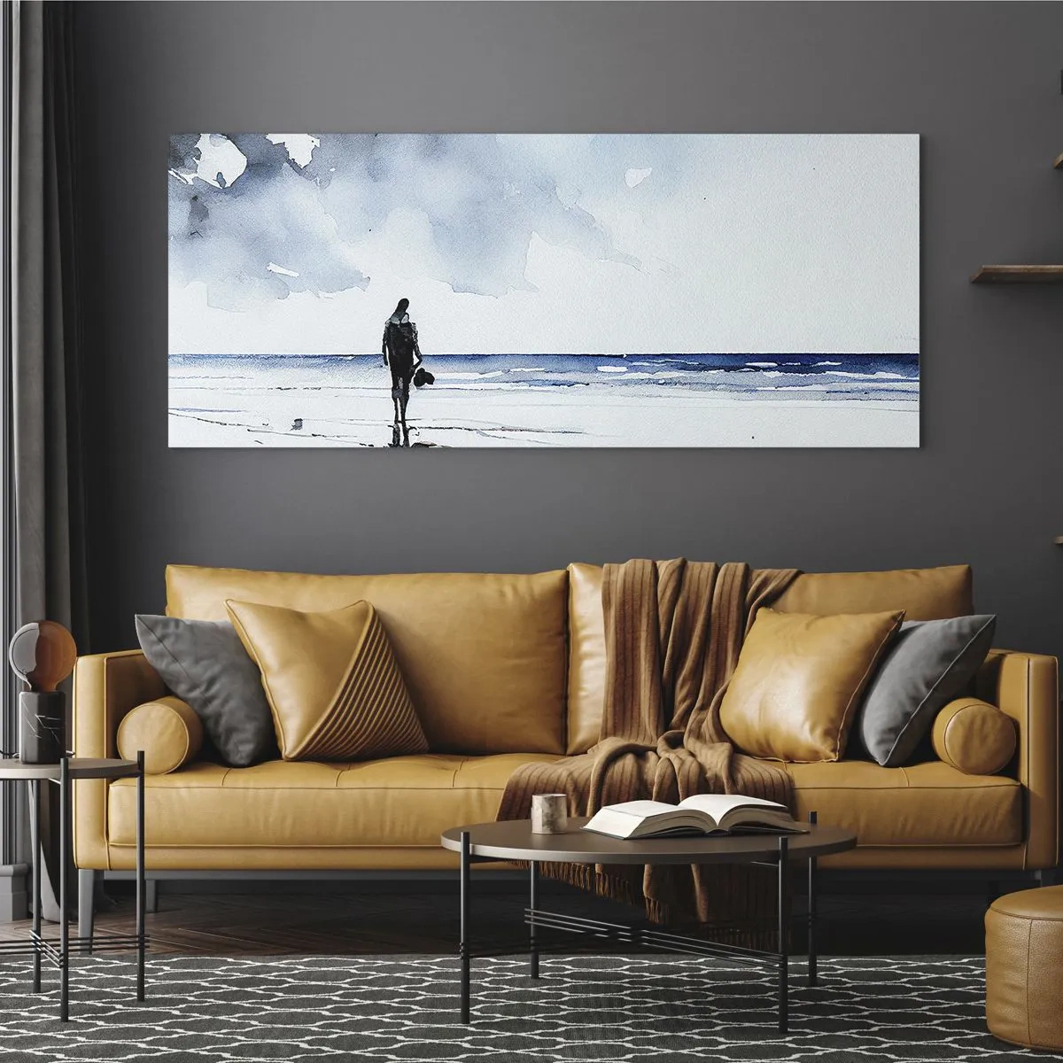 Obraz na szkle - Rozmowa z morzem - 100x40 cm