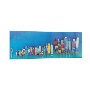 Obraz na szkle - Z lotu ptaka - 90x30 cm