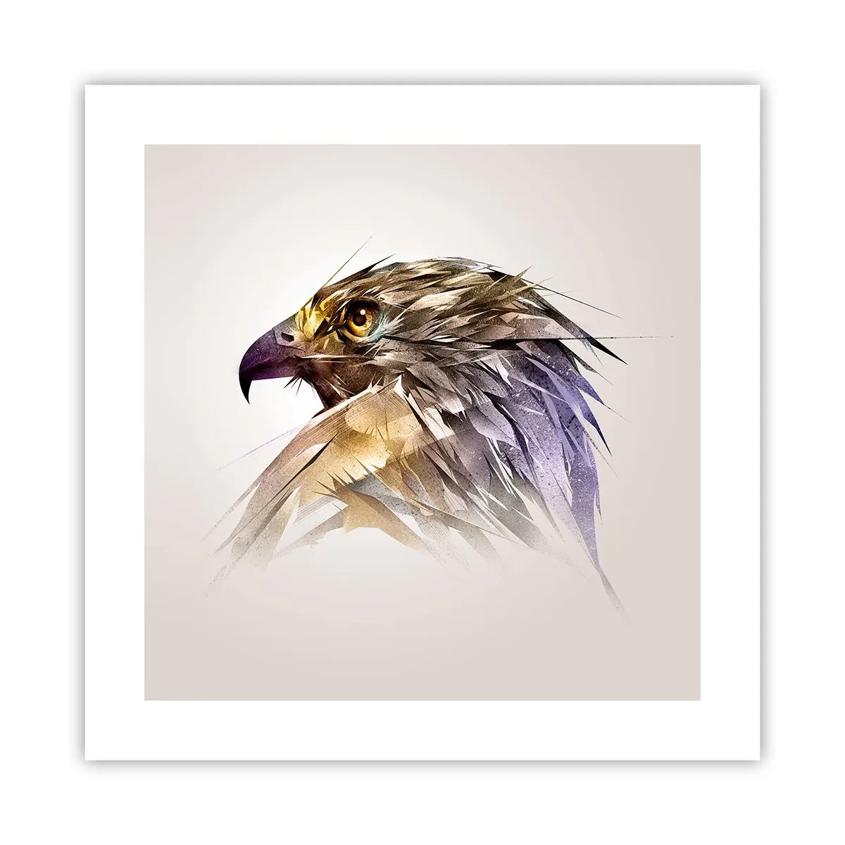 Plakat - Portret wojownika - 40x40 cm