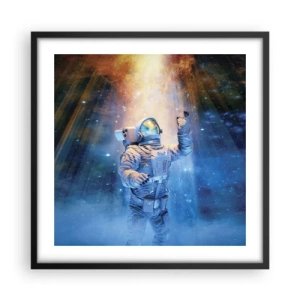 Plakat w czarnej ramie - Wreszcie u celu - 50x50 cm