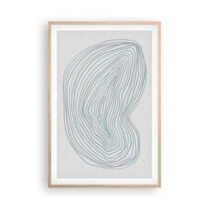 Plakat w ramie jasny dąb - Uśmiech kropli - 61x91 cm
