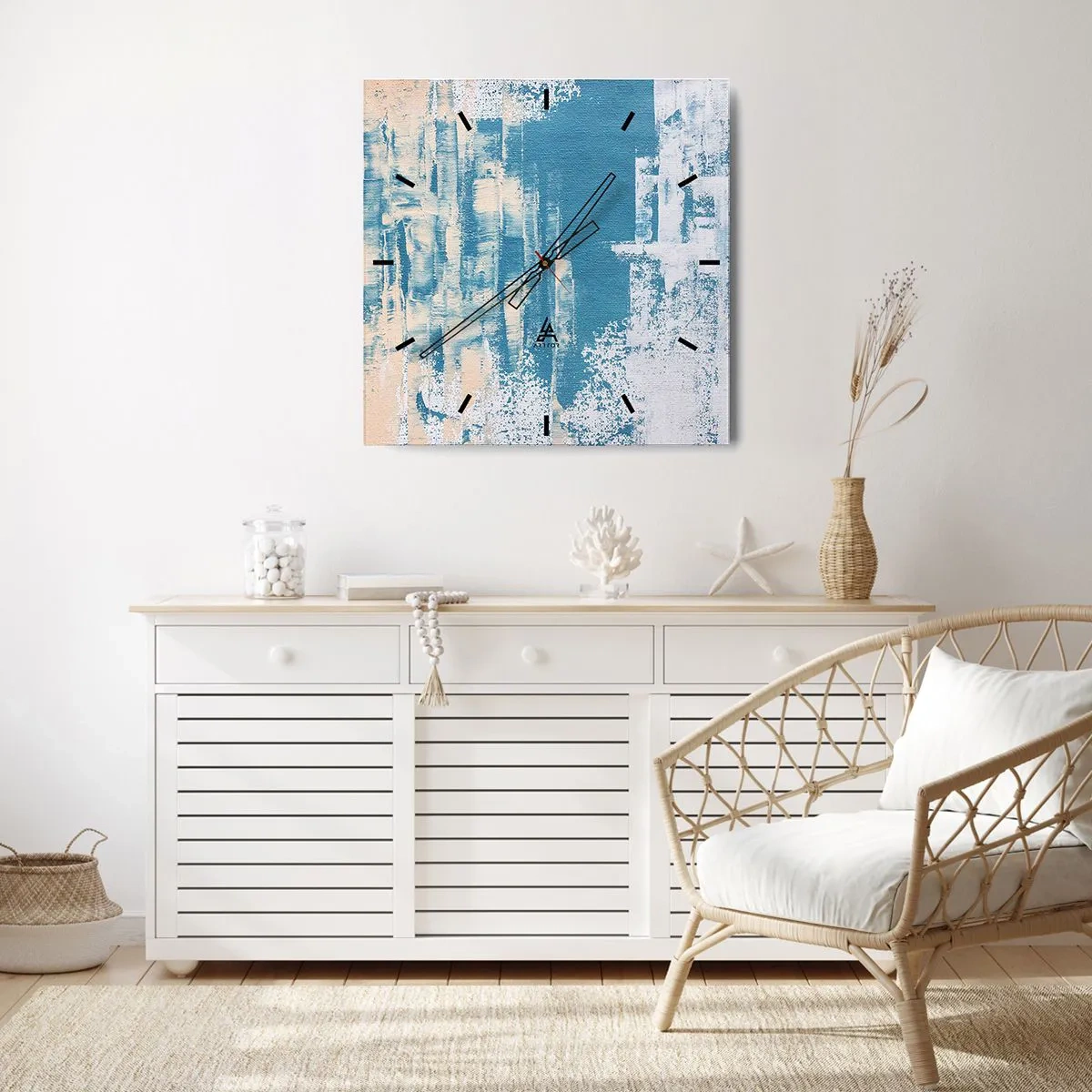 Zegar ścienny - Przez lodowy sopel - 30x30 cm