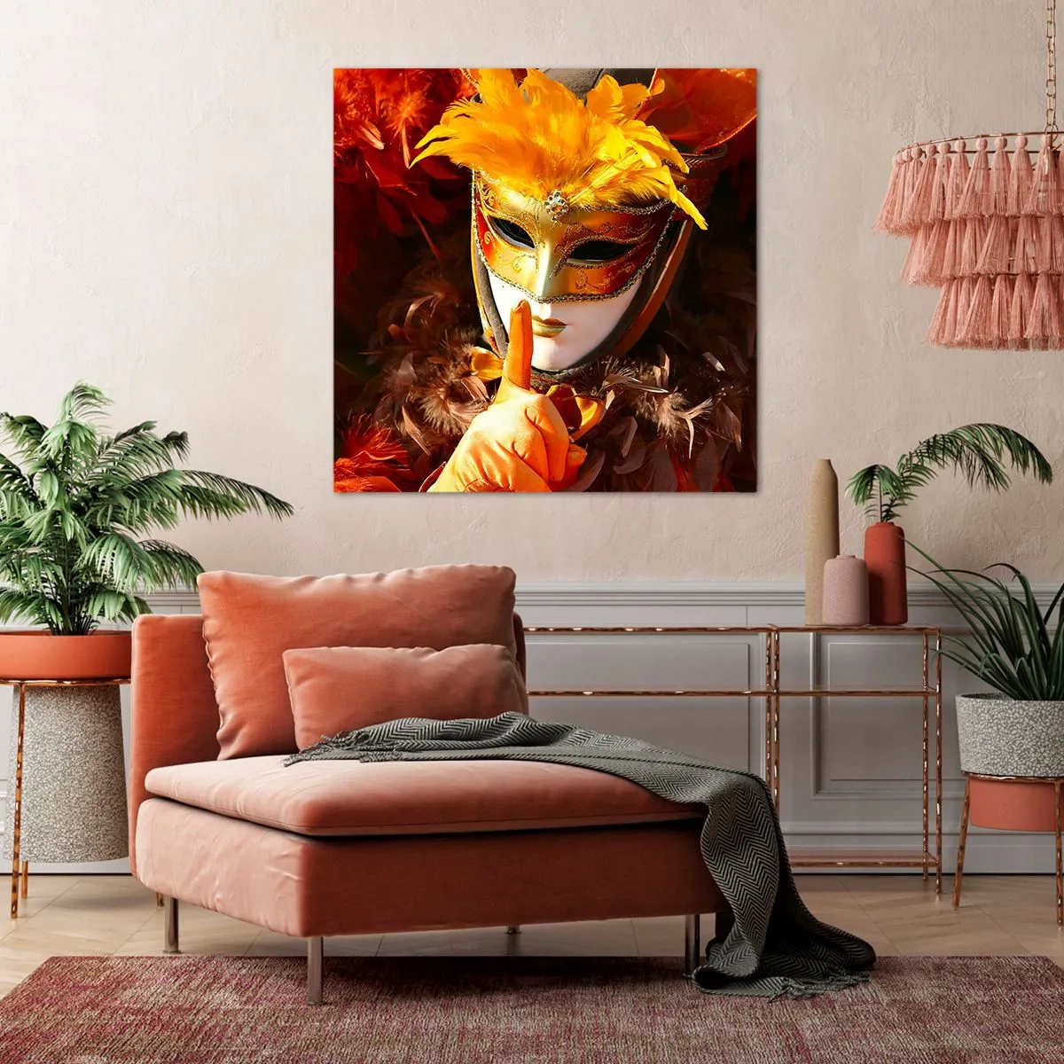 Obraz na płótnie - Tajemnica to część gry - 60x60 cm