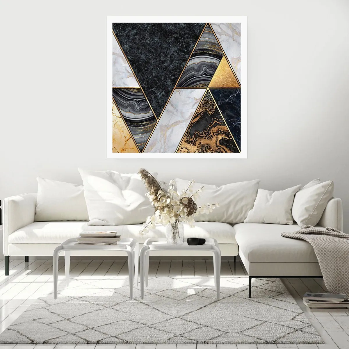 Plakat - Kamień przy kamieniu - 60x60 cm