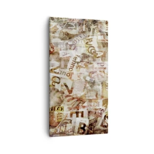 Obraz na płótnie - Zjednoliterzam paplomanię - 55x100 cm