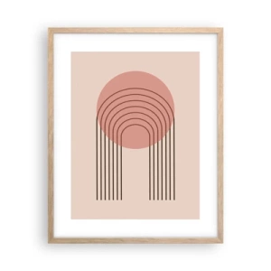 Plakat w ramie jasny dąb - Nieodparte przyciąganie - 40x50 cm