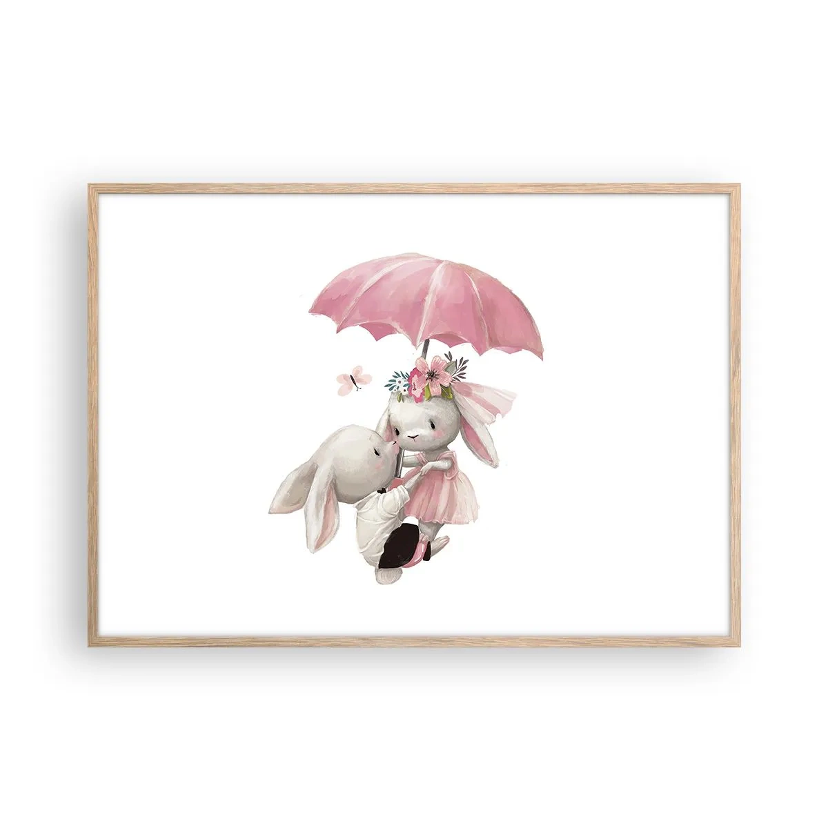 Plakat w ramie jasny dąb - To właśnie miłość - 100x70 cm