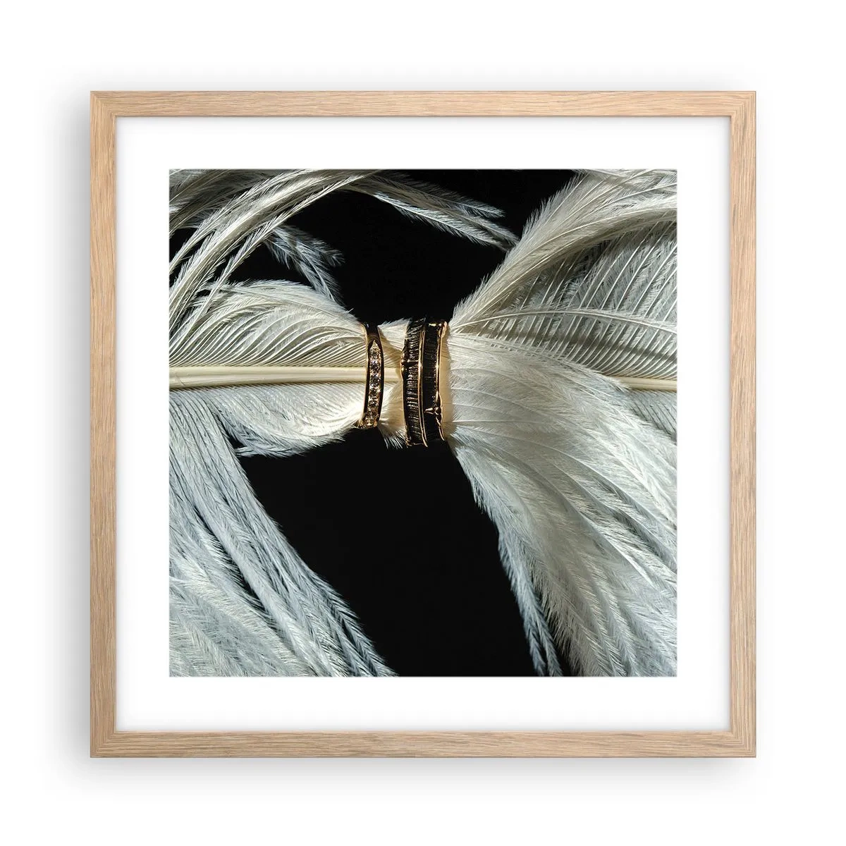 Plakat w ramie jasny dąb - ...i nie opuszczę Cię… - 40x40 cm