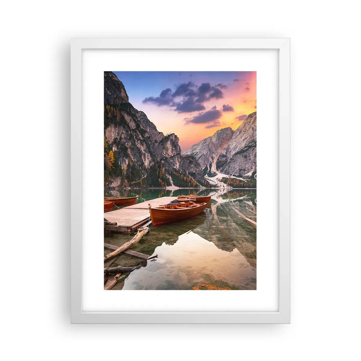 Plakat w białej ramie - Obietnica dnia - 30x40 cm