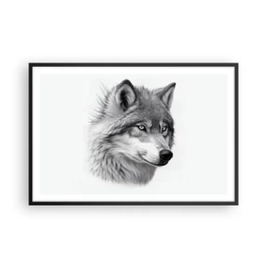 Plakat w czarnej ramie - Alfa – bez wątpienia - 91x61 cm