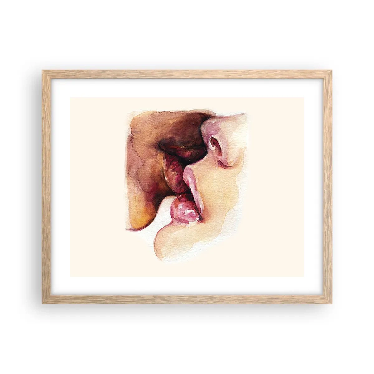 Plakat w ramie jasny dąb - Jak noc i dzień, ziemia i niebo - 50x40 cm