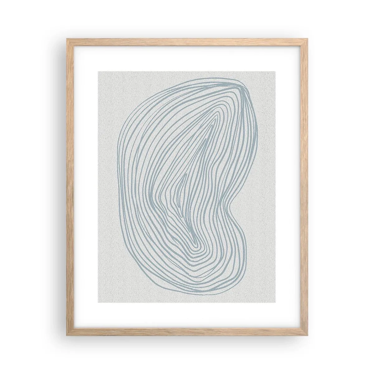 Plakat w ramie jasny dąb - Uśmiech kropli - 40x50 cm