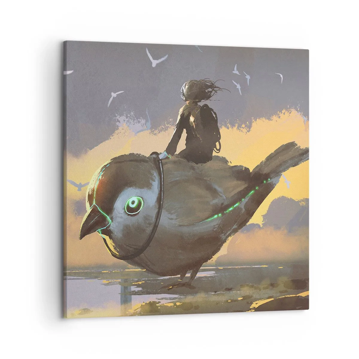 Obraz na płótnie - Przystanek w fantastycznej podróźy - 50x50 cm