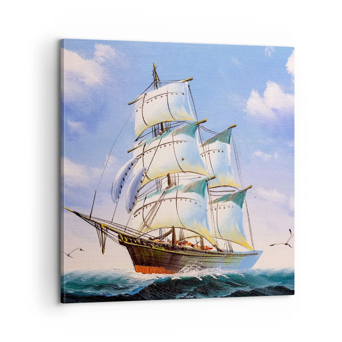 Obraz na płótnie - Dumnie z wiatrem - 60x60 cm