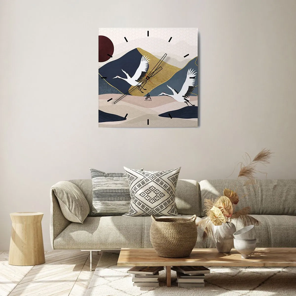 Zegar ścienny - I znowu ZLECIAŁ dzień - 40x40 cm