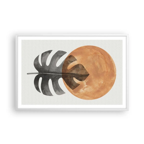 Plakat w białej ramie - Zawsze słońce - 91x61 cm