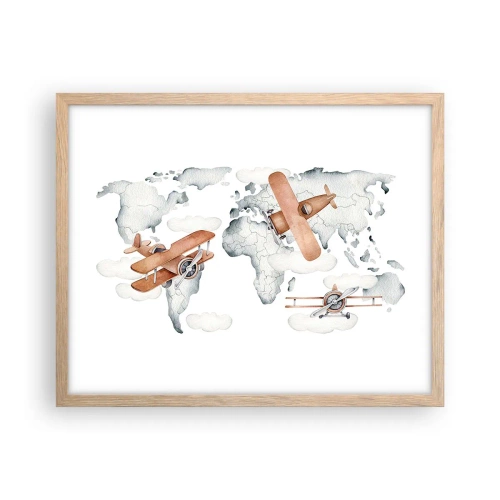 Plakat w ramie jasny dąb - W pionierskim duchu - 50x40 cm