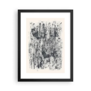 Plakat w czarnej ramie - Mglista kompozycja - 30x40 cm