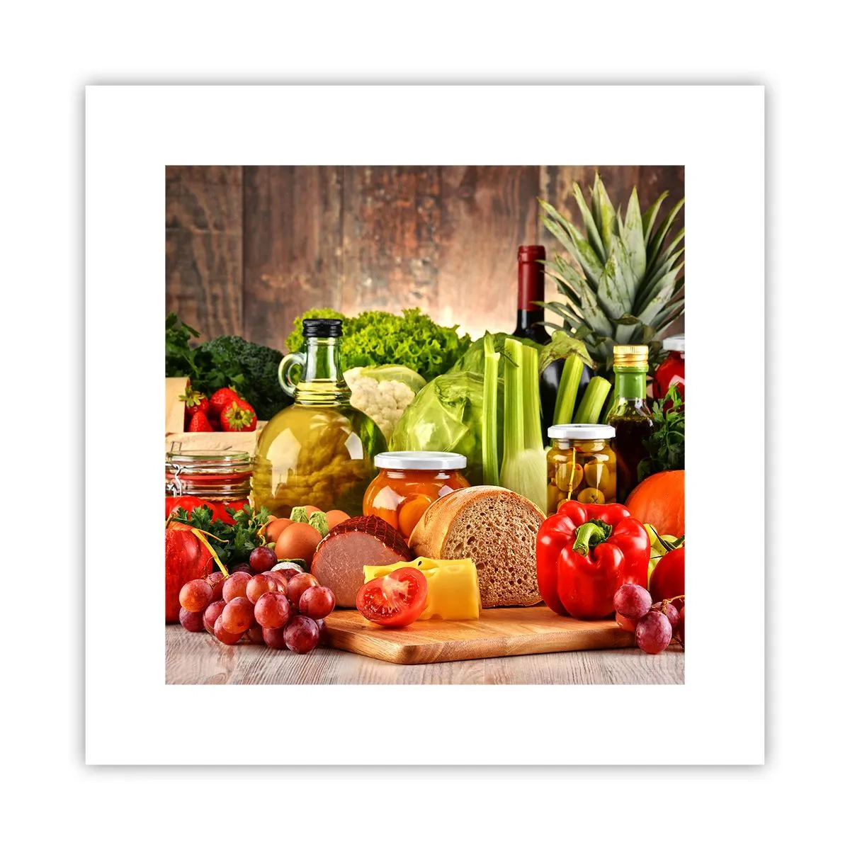Plakat - Wędzone, pieczone, marynowane - 30x30 cm