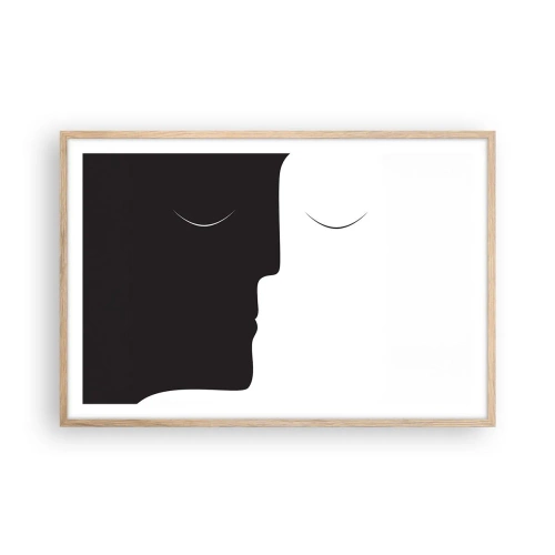 Plakat w ramie jasny dąb - Jedność przeciwieństw - 91x61 cm