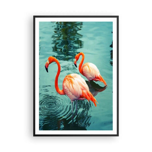 Plakat w czarnej ramie - Jesteśmy teraz w modzie - 70x100 cm