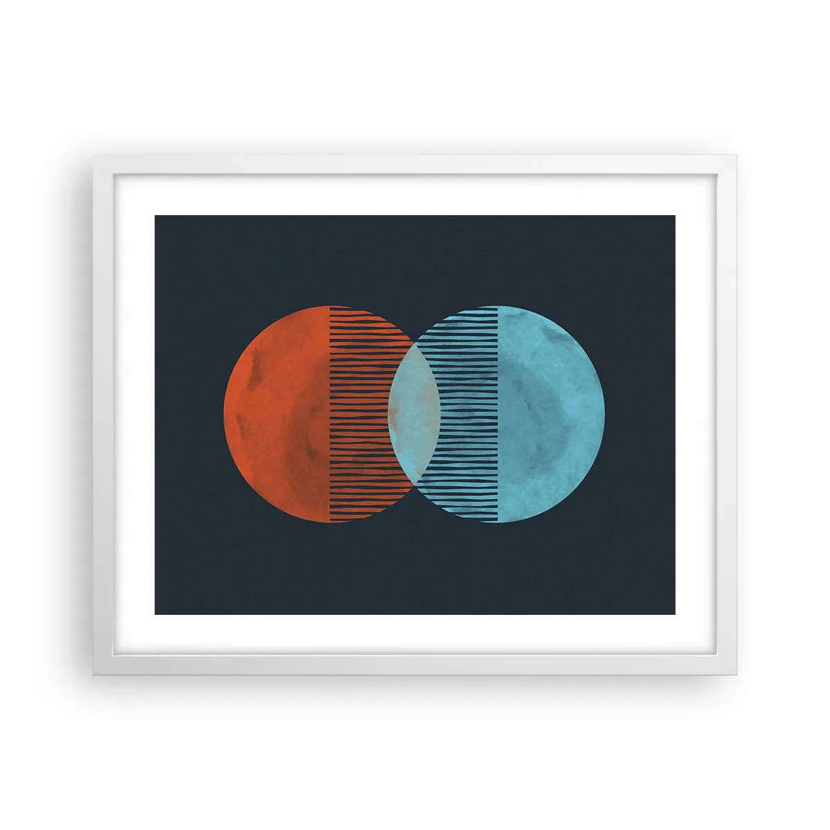 Plakat w białej ramie - Astronomiczna fantazja - 50x40 cm