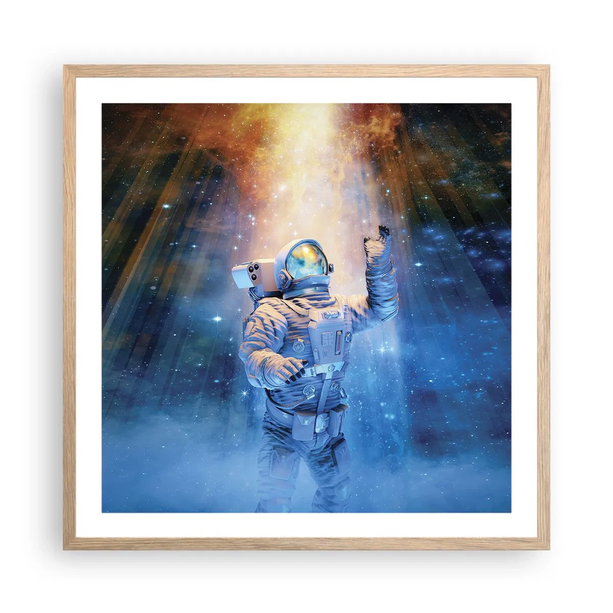 Plakat w ramie jasny dąb - Wreszcie u celu - 60x60 cm