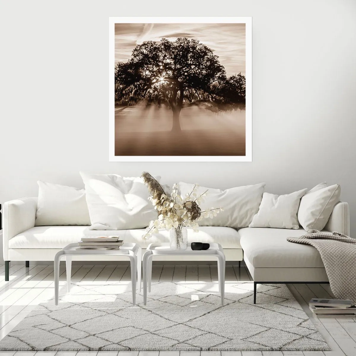 Plakat - Drzewo wiadomości samego dobrego - 60x60 cm