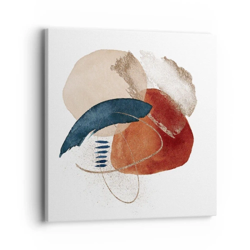 Obraz na płótnie - Owalna kompozycja - 40x40 cm