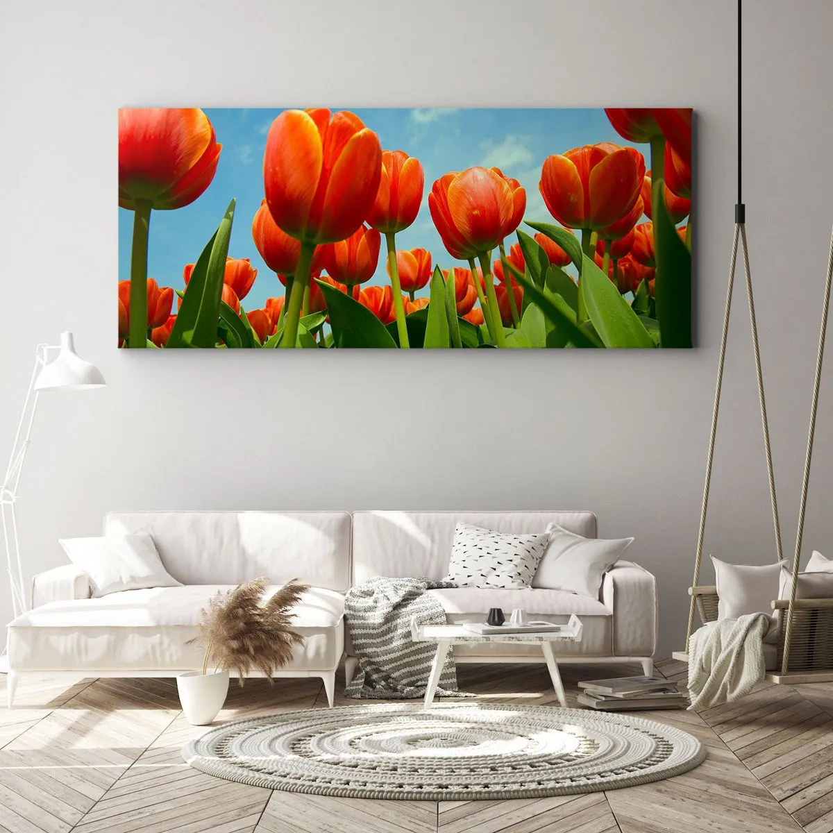 Obraz na płótnie - Oprócz błękitnego nieba nic im w życiu nie potrzeba - 100x40 cm