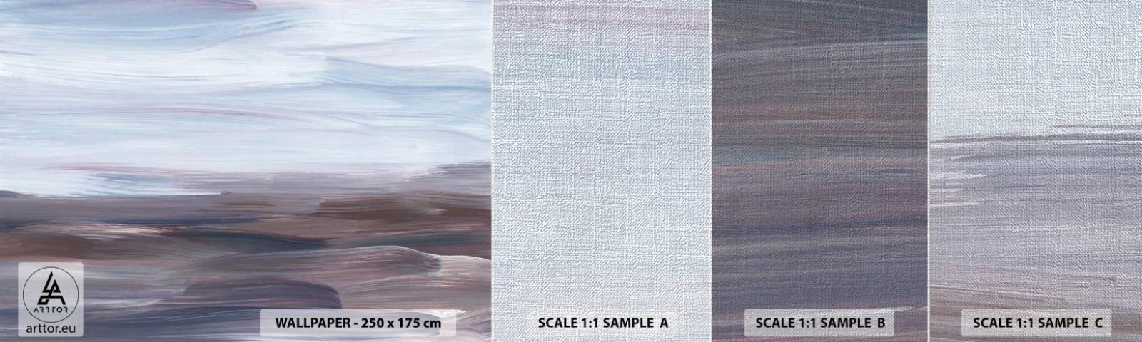 Fototapeta Próbka Premium Canvas - Żywioły: woda - Farba, Sztuka, Minimalizm - 100x30 cm