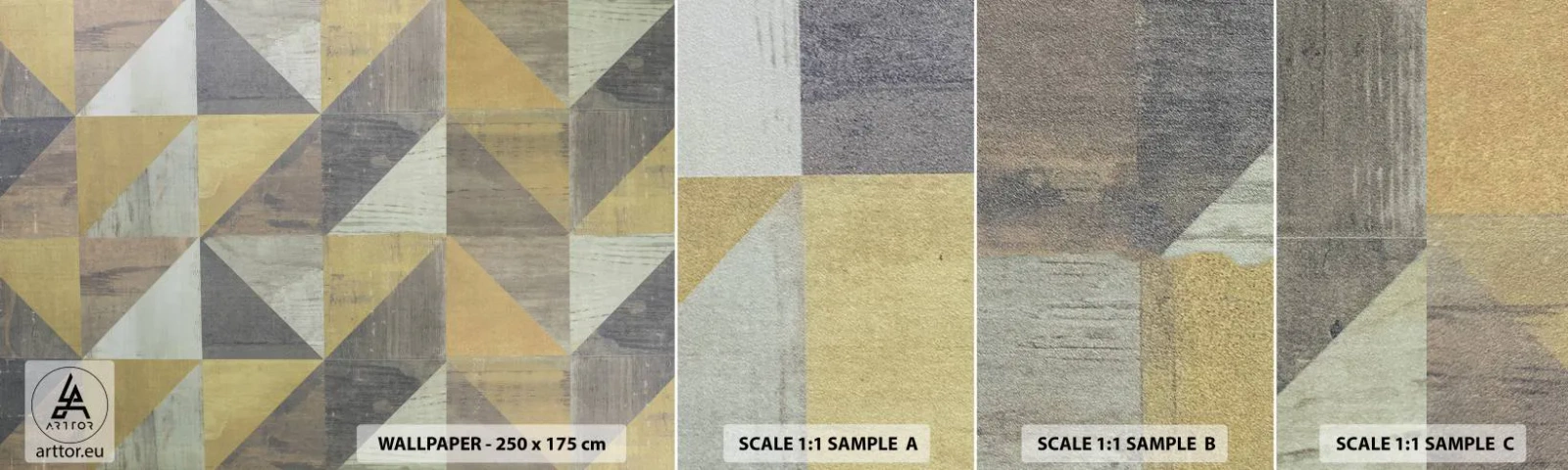 Fototapeta Próbka Standard Eco - Pod kątem trójkąta - Abstrakcja, Sztuka, Trójkąty - 100x30 cm