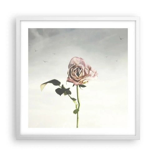 Plakat w białej ramie - Powitanie wiosny - 50x50 cm