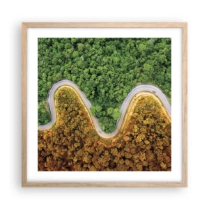 Plakat w ramie jasny dąb - Granice i przełomy - 50x50 cm