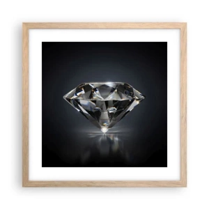 Plakat w ramie jasny dąb - Best girls friend - 40x40 cm