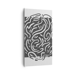 Obraz na płótnie - Abstrakcja: taniec radości - 65x120 cm