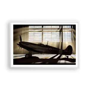 Plakat w białej ramie - Odpoczynek wojownika - 91x61 cm
