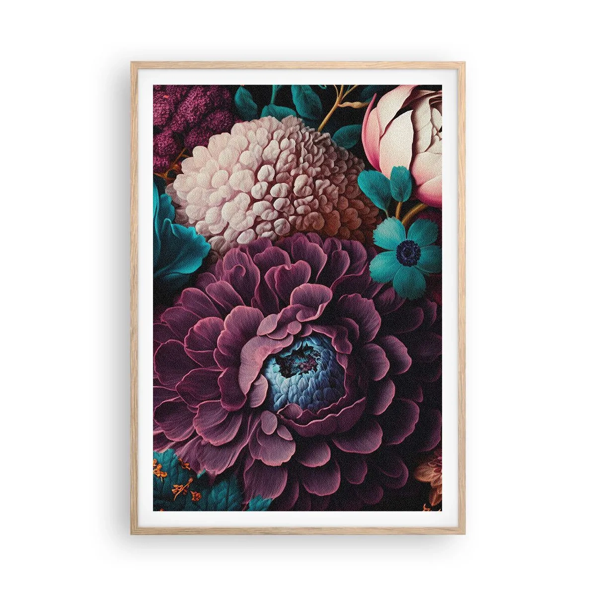 Plakat w ramie jasny dąb - Natura na bogato - 70x100 cm