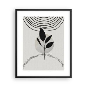 Plakat w czarnej ramie - Kompozycja: rytuały natury - 40x50 cm