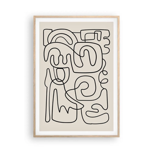 Plakat w ramie jasny dąb - Po śladzie - 70x100 cm