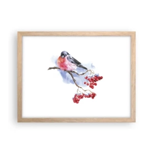 Plakat w ramie jasny dąb - Zima w kolorze - 40x30 cm