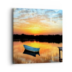 Obraz na płótnie - Patrz, słuchaj, medytuj - 40x40 cm