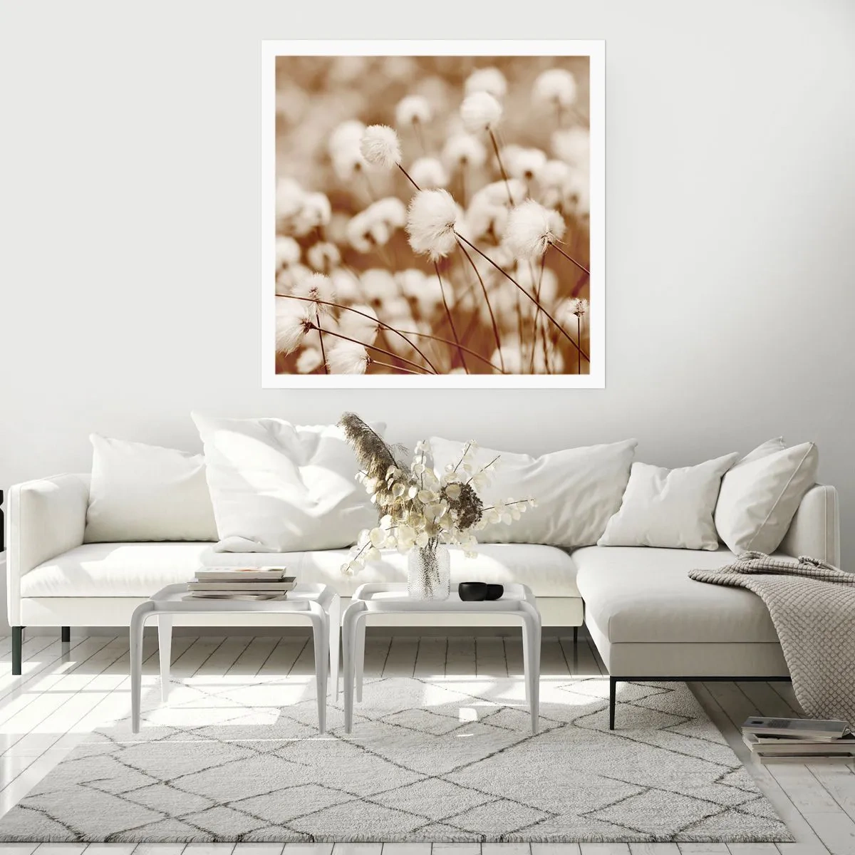 Plakat - Puszysty łan - 60x60 cm
