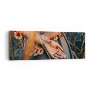 Obraz na płótnie - Związana z naturą - 90x30 cm