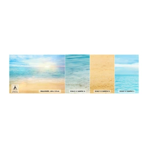 Fototapeta Próbka Samoprzylepna Deluxe Sticker - Wielki błękit - Morze, Widok, Plaża - 100x30 cm