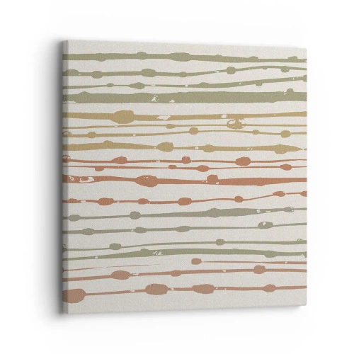 Obraz na płótnie - Muzyczny zapis barw - 30x30 cm