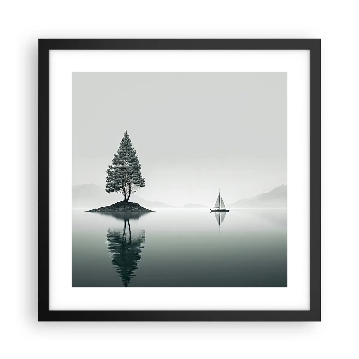 Plakat w czarnej ramie - Marzenie senne - 40x40 cm