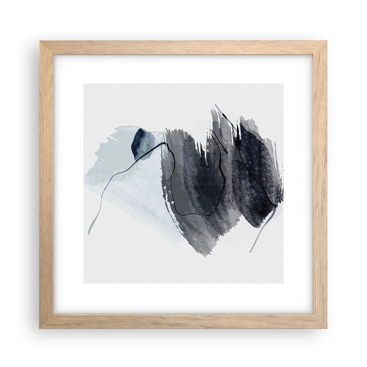 Plakat w ramie jasny dąb - Intensywność i ruch - 30x30 cm